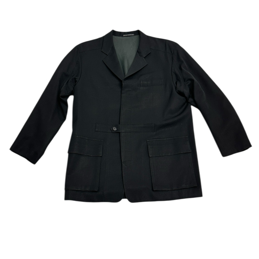 Yohji Yamamoto Pour Homme Black Wool Blazer – Made in France